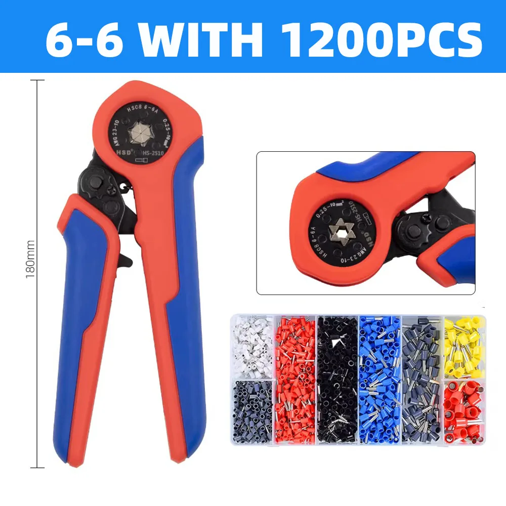 

Обжимной инструмент HSC8 6-4 для трубчатых клемм 0,25-10 мм