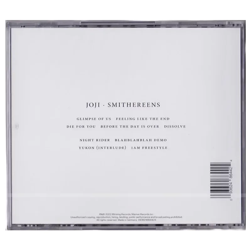 Фото CD Joji SMITHEREENS, альбом Джордж Миллера, абсолютно новый, оригинальный. №2
