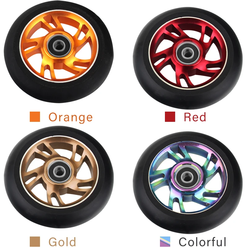 100mm колеса скутера Замена с подшипниками алюминиевые износостойкие