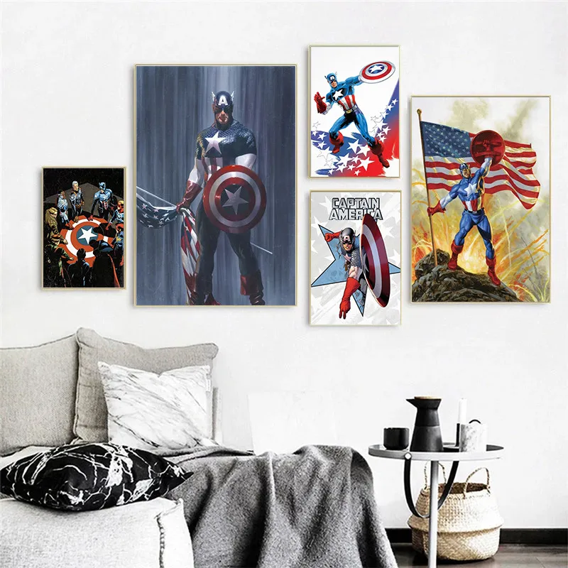 

Full Square/Round Diamond Painting Marvel Superhero Captain America DIY Diamond Embroidery Sale Picture Mosaic Handmade Gift