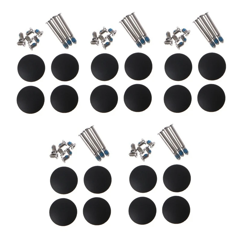 

5 комплектов Нижняя крышка корпуса ножки комплект винтов для ремонта сменные пластиковые аксессуары для Macbook A1278 A1286 A1297