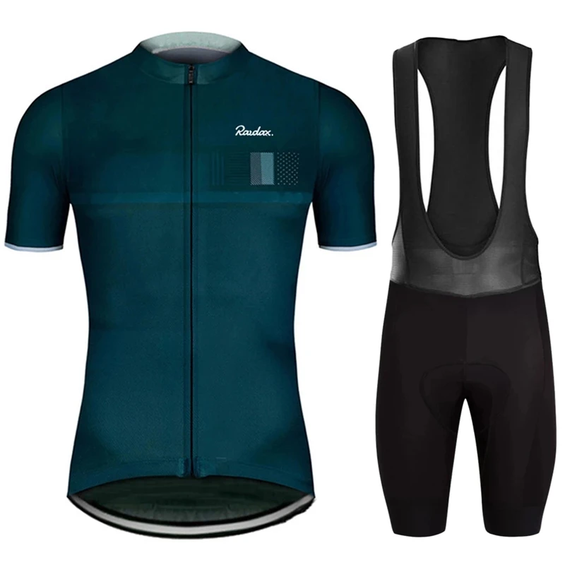 Купи 2022 Raudax Cycling Jersey Set MTB Uniform Bike Clothing Summer Breathable Cycling Clothes Bicycle Shirt Ropa Ciclismo Bib Pants за 481 рублей в магазине AliExpress