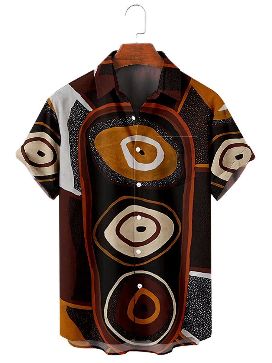 

Мужская Повседневная рубашка Badassdude, в полоску, с лацканами