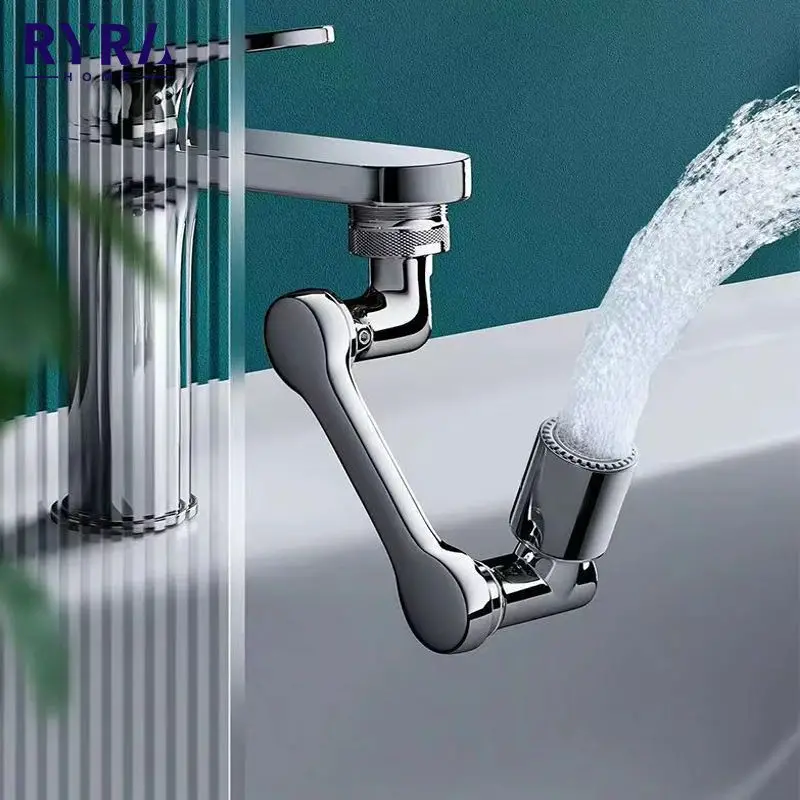 

1080 Degree Universal Tap Sprayer Head Universal Bathroom Tap Extend Adapter Aerator Faucet Extender For Bathroom Kitchen