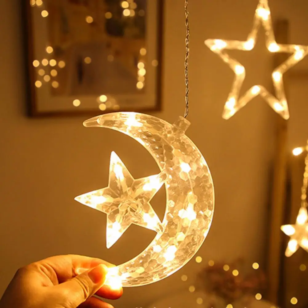 

LED String Lamp Creative Shape Plug-And-Play Non-Glaring Soft Lighting Wide Application Decorative Plastic LED String Lamp Star
