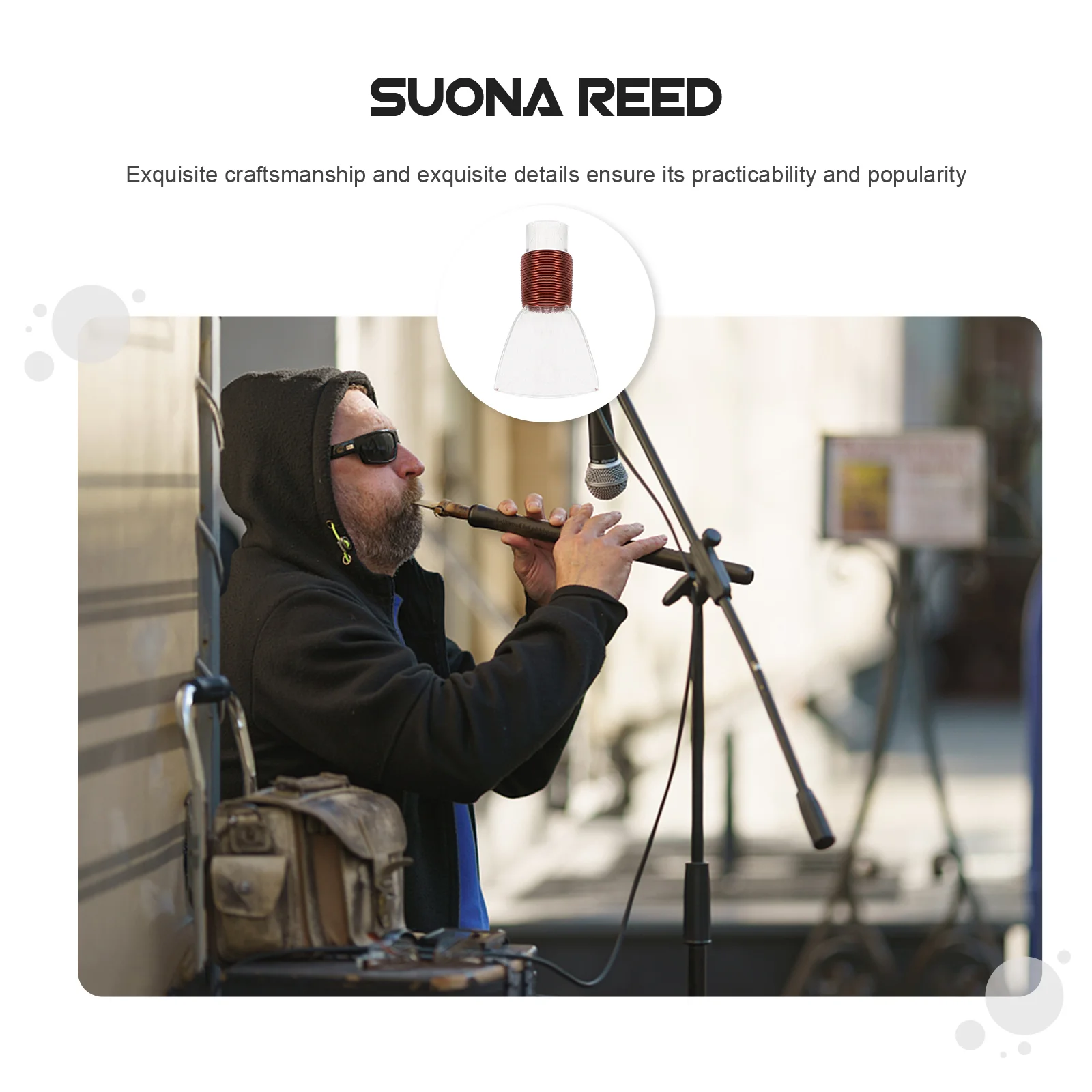 Музыкальные инструменты Трость для свистка Suona Пластиковые аксессуары Компонент