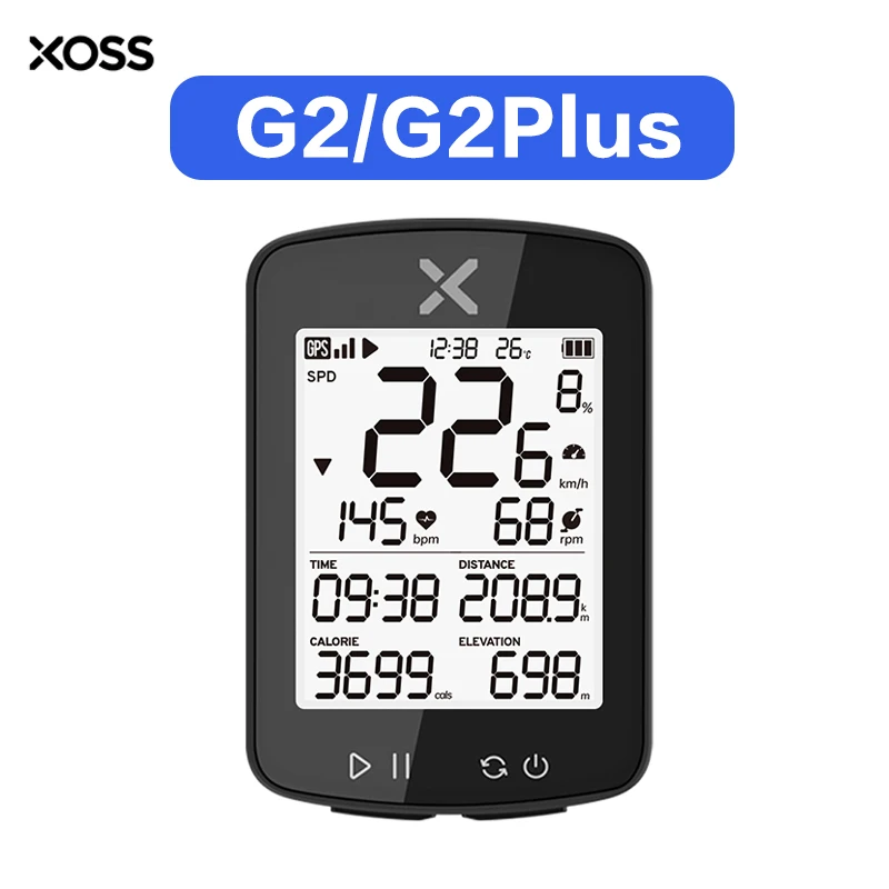 XOSS New G2 Plus Bicycle Computer G Wireless GPS Cycling  Speedometer ANT+ Road MTB Bike Waterproof Cadence Sensor Odometer