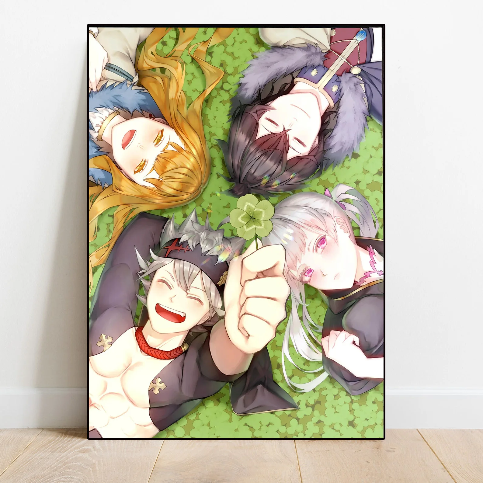 Постер с черным клевером Yami Asta эстетичная аниме-фигурка украшение для