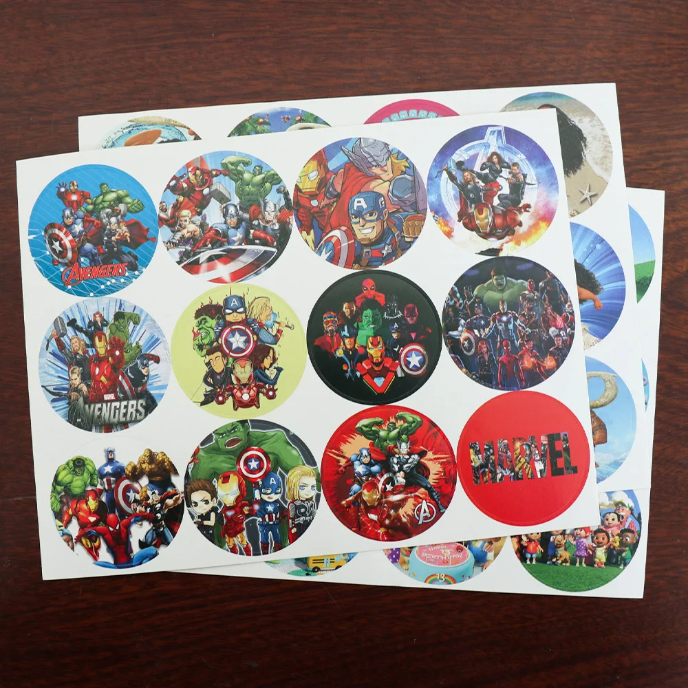 

Marvel Sticker The Avengers Movie Waterproof Water Bottle Stickers Children Birthday Party water bottle Decoration Supplies Gift