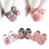 0-18M Baby Girls Cotton Shoes Retro Spring Autumn Toddlers Prewalkers Cotton Shoes Infant Soft Bottom First Walkers 2
