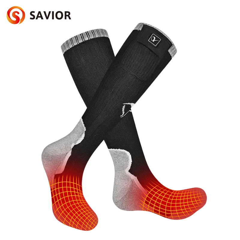 Electric Heated Socks Winter Thermal Socks Battery Heated 3 Levels Temperature Control For Men And Women