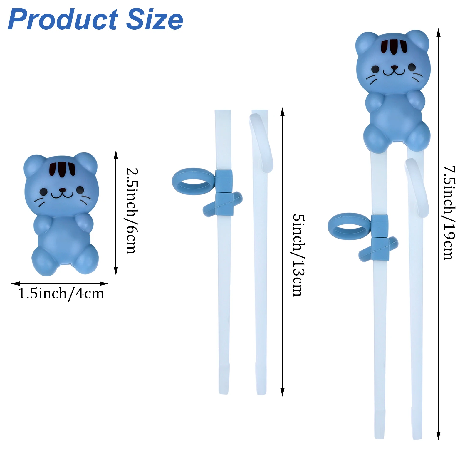

2022 Wusteg 5 Pack Kids Training Chopsticks Cat Shape Baby Training Chopsticks with S Chinese Chopstick Learner Gifts Wholesale