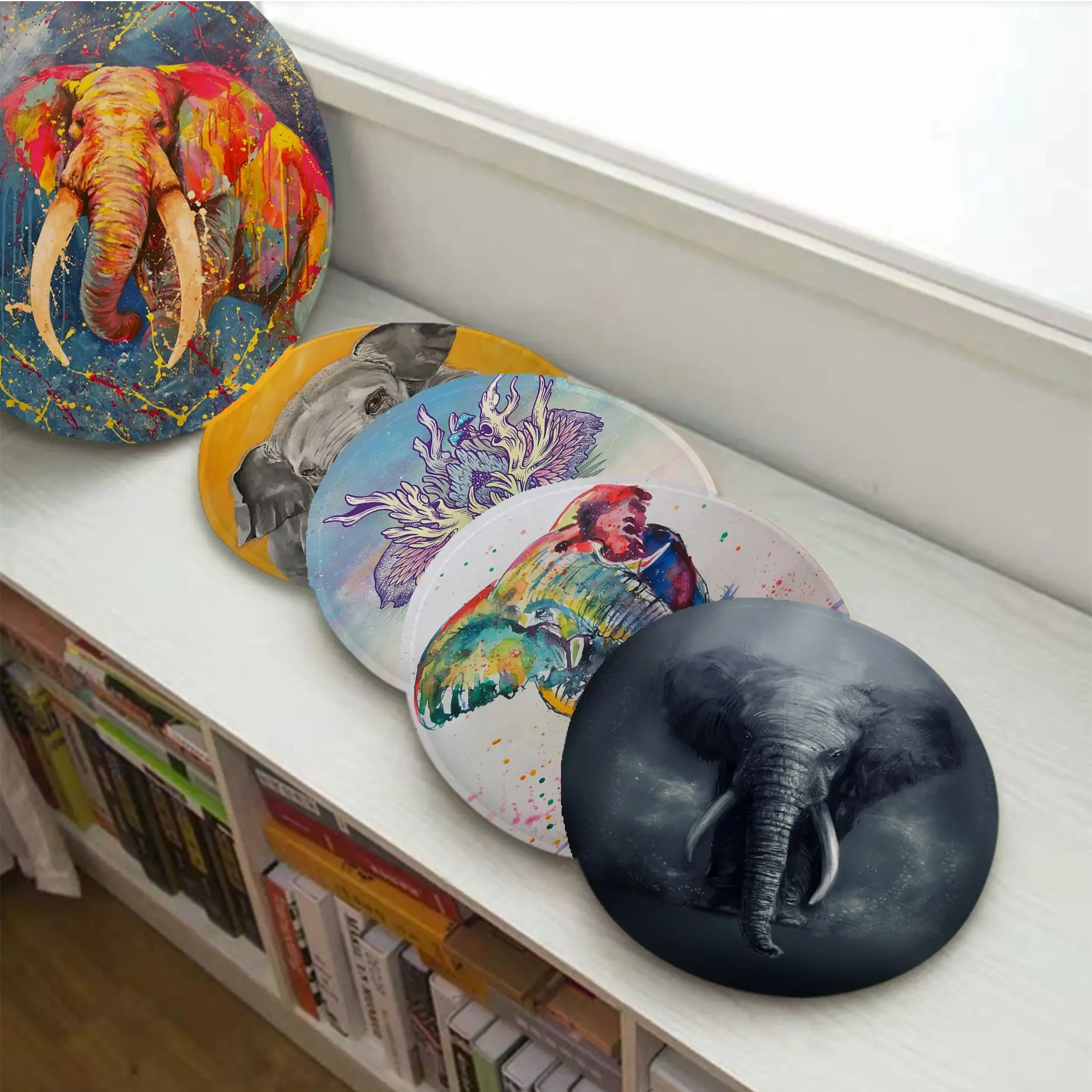 Современный коврик для дивана в минималистическом стиле со слоном подушки