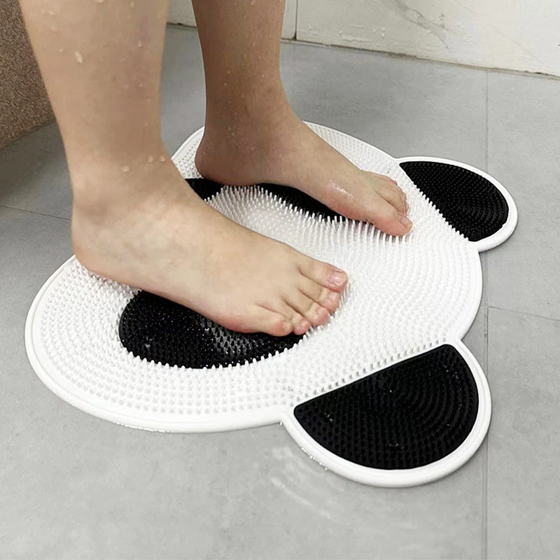 

Massage Cup Back Suction Non-slip Rug Mat Rubs Bath Household For Mat Safety Shower Baths Bathroom Bath Panda Mat Bathtub Foot