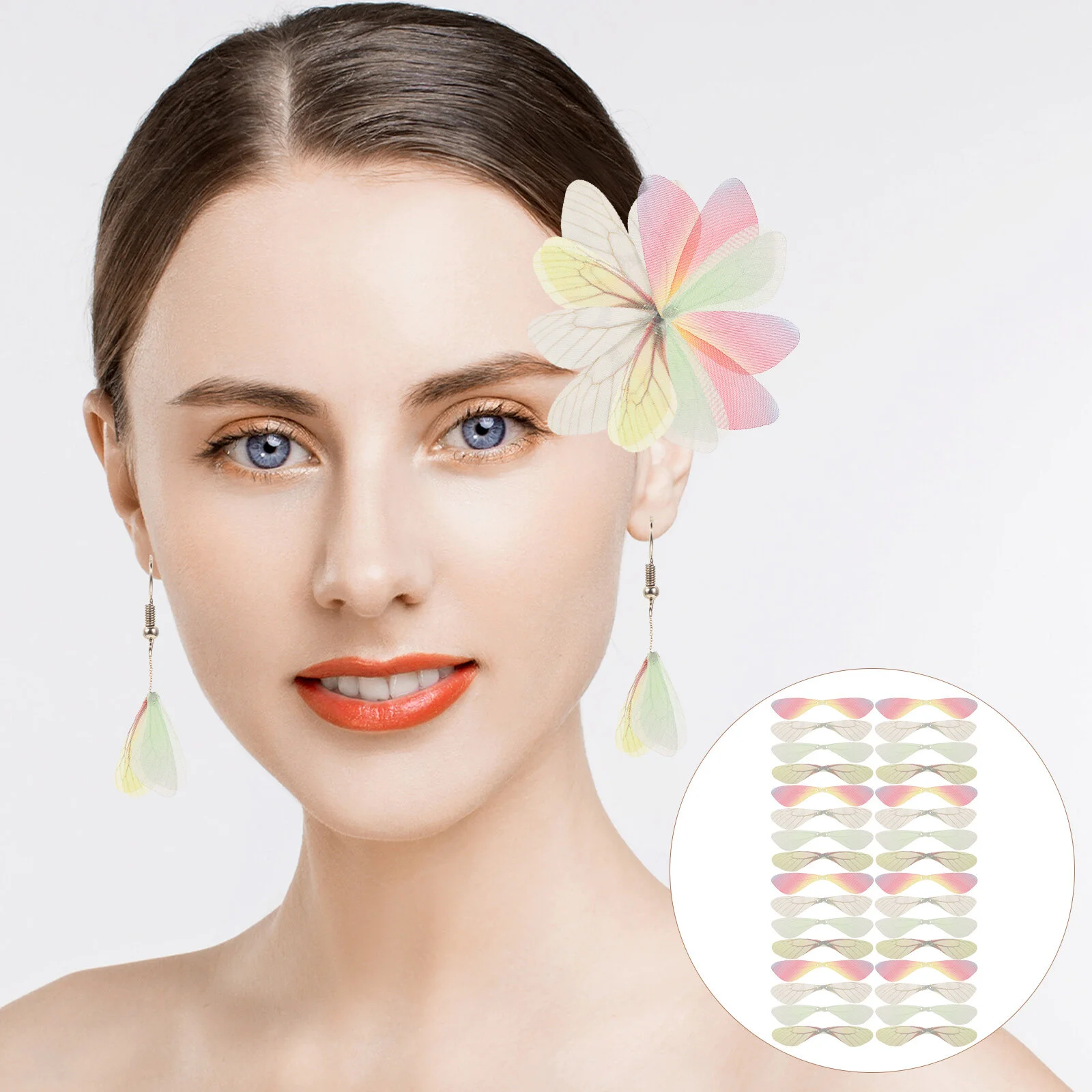 

100 Pcs Fake Wings Earrings Charms Necklaces Pendants Christmas Bracelets Jewelry Making Bulk Supplies Adults Small