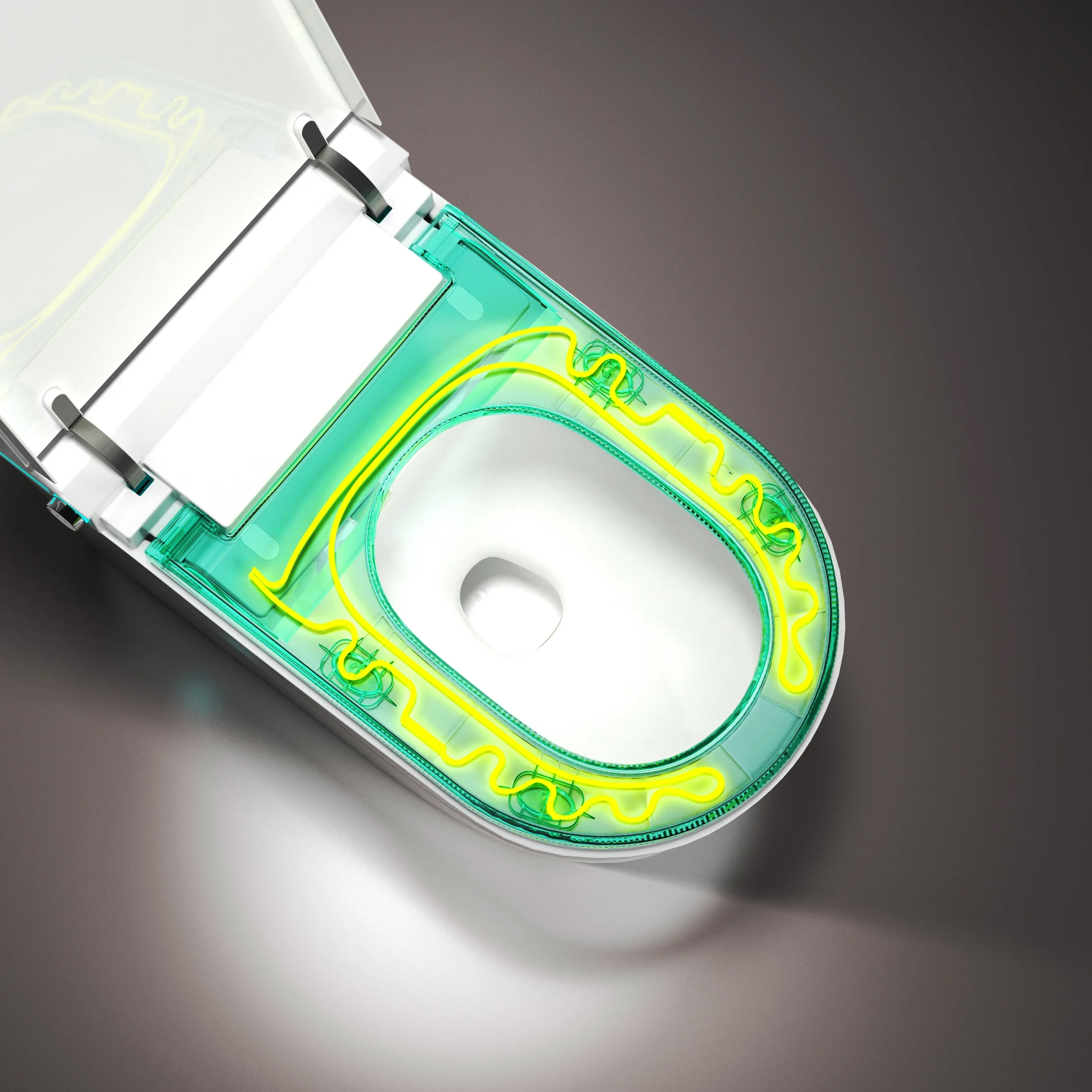 Новый дизайн автоматический открытый электронный биде туалет автоматическая