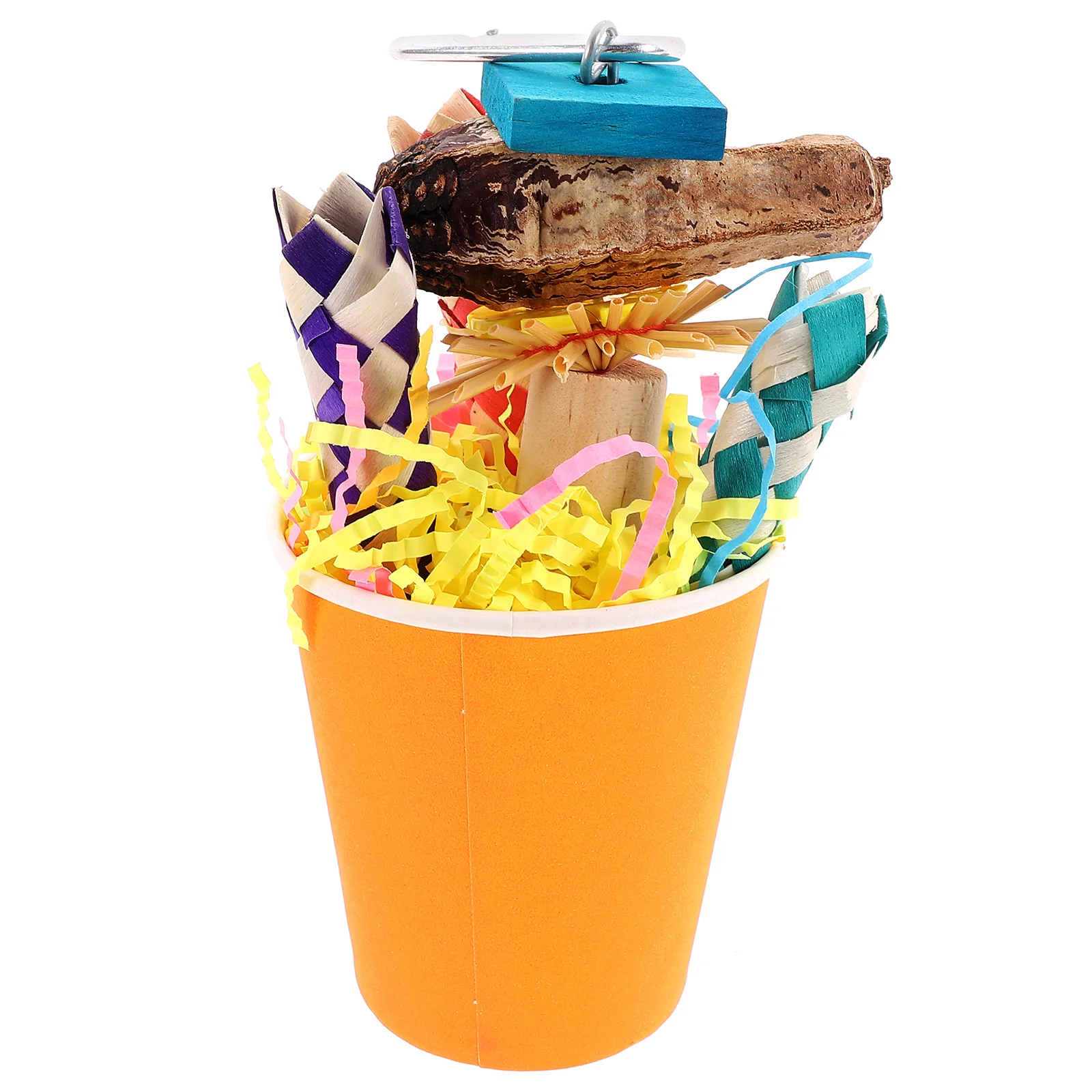 

Parrot Chew Toy Bird Cage Chewing Funny Shredding Toys Cockatiel Accessories Hanging Plaything