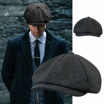 Classic Herringbone Beret 1
