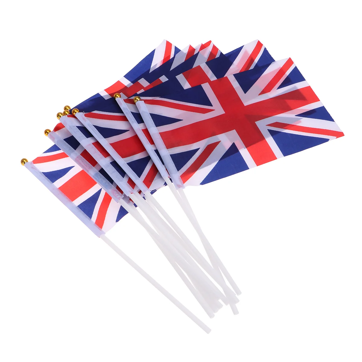 

100pcs British Union Jack UK Flag Hand Waving Flag Flag Small Hand Held Flags