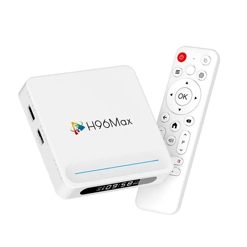 Фото Смарт ТВ-приставка H96 MAX H618 PLUS Android 14 с Wi-Fi 6, Bluetooth 5.4, пультом ДУ, поддержкой 8K, функцией голосового управления, медиаплеер, приставка для ТВ, вилка стандарта США №1