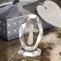50PCS Choice Crystal Cross Decorations Baby Christening Baptism Gift Religious Party Giveaways Church Wedding Favors