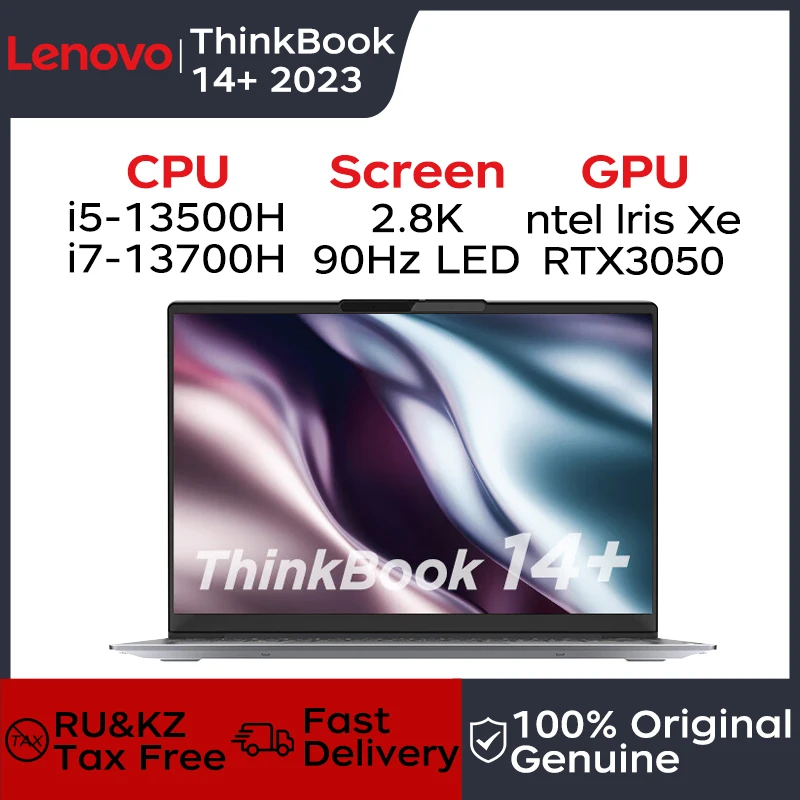 

New Lenovo Thinkbook 14+ Laptop 2023 2.8K 90Hz 14-inch LED i5-13500H/i7-13700H UltraBook Iris Xe/RTX3050 16GB/32gb 512GB/1TB/2TB