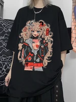 deeptown anime graphic t shirt women streetwear harajuku print short sleeve tees shirt e girl y2k top 2022 summer clothes female
