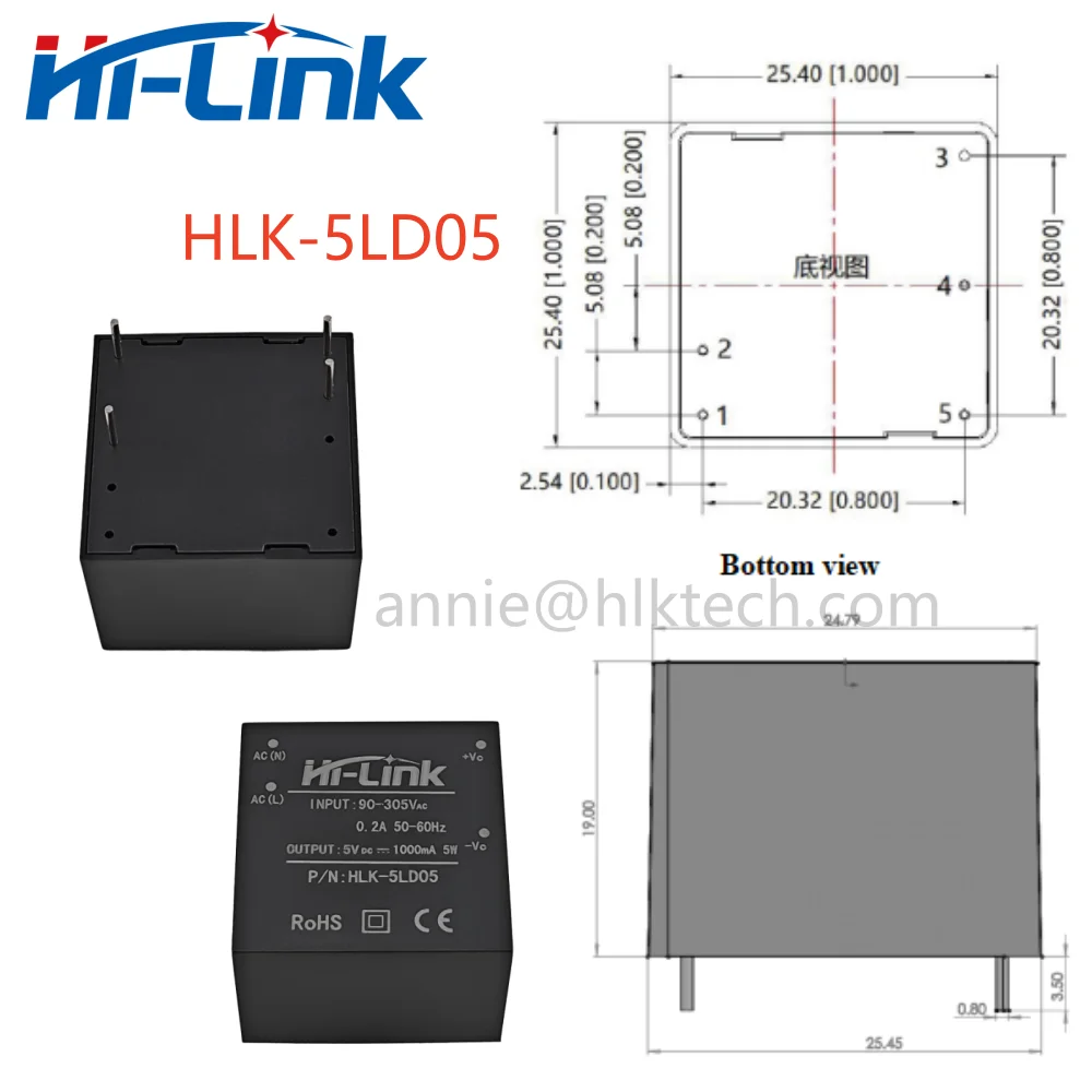 

bibikoo Hi-Link 5LD12 Трансформатор 5Вт