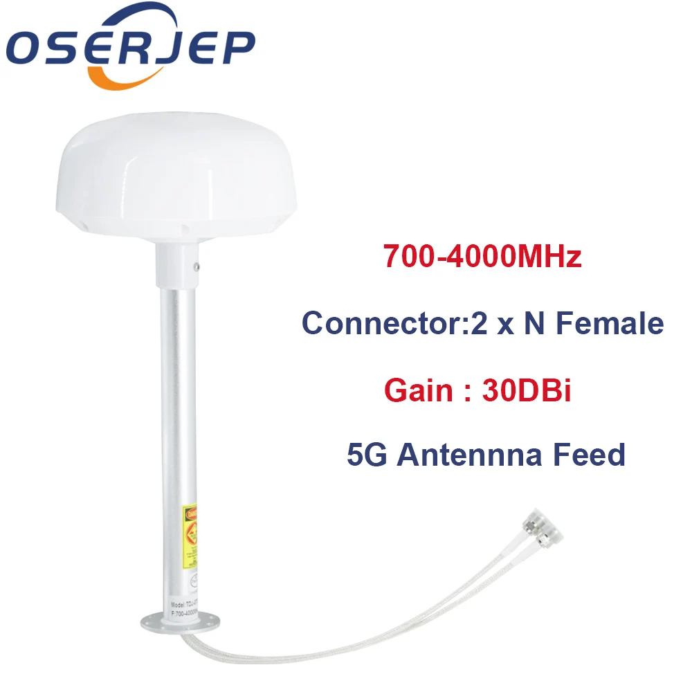 

5g Mimo питание антенны 698-4000 МГц 2G 3G 4G 5G LTE внешняя антенна питания 2X30dBi внешняя антенна 2 X N разъем типа «мама»