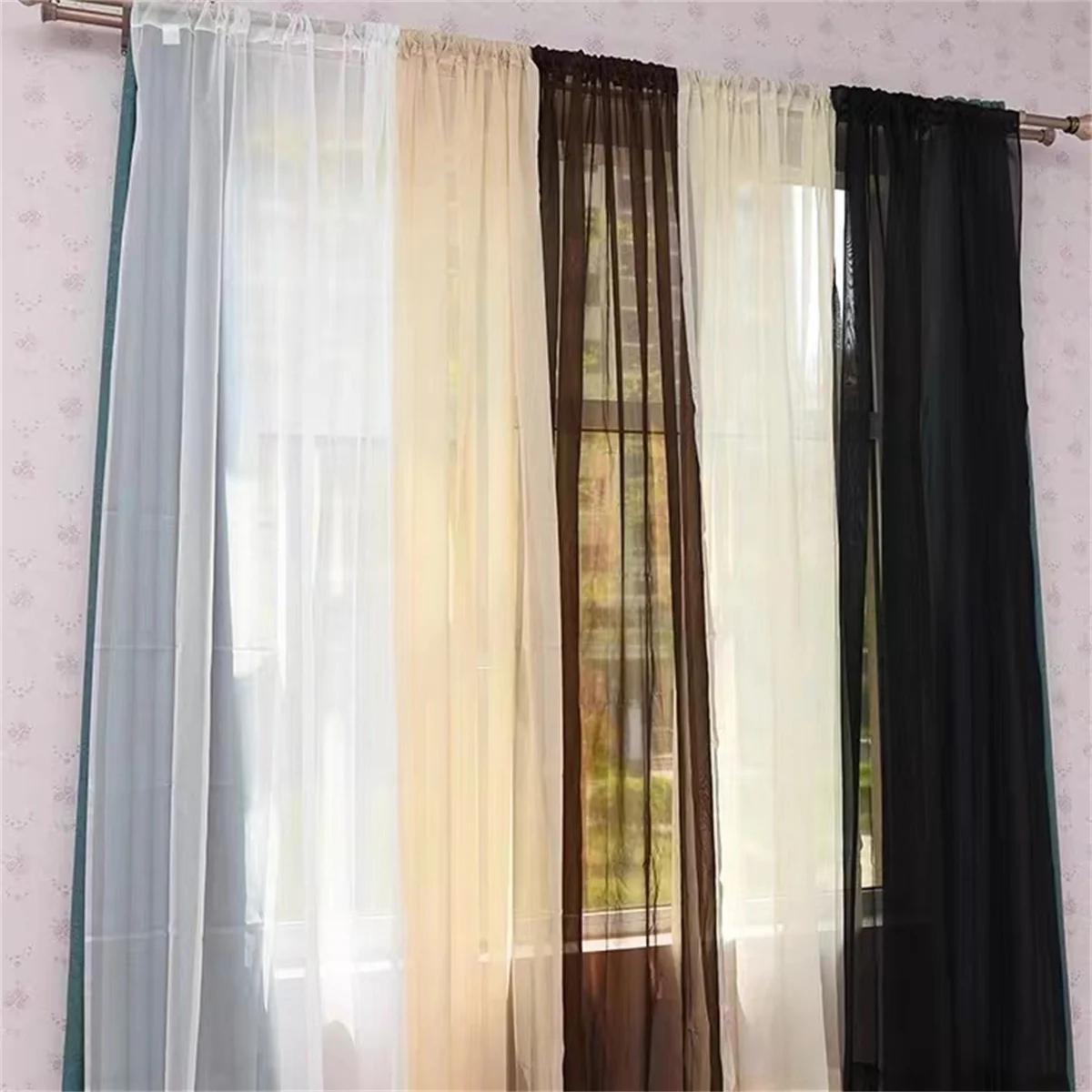 Современный скандинавский стиль Radix Drape Curtain Готовый продукт Французское окно с
