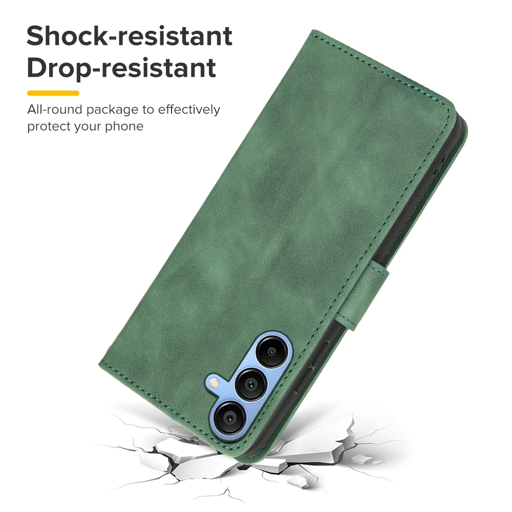 Для Samsung Galaxy M35 5G Чехол-книжка-книжка из кожи с откидной крышкой на Sumsung Samung M 35M