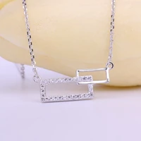 2022 new 925 silver necklace women simple versatile collarbone chain silver accessories womens pendant