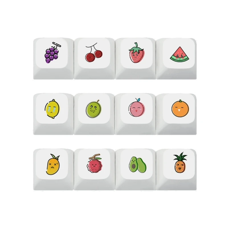 

12-Key PBT Keycaps XDA Profile for Mechanical Keyboard Cute Keycap Mixed Color