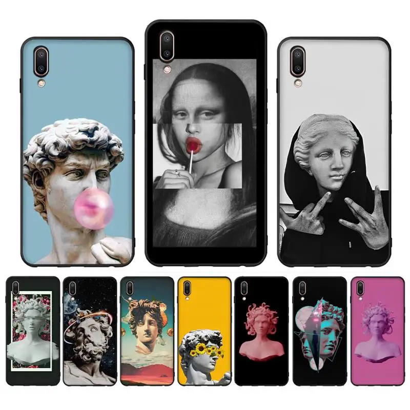 

Mona Lisa Phone Case for Vivo Y91C Y11 17 19 17 67 81 Oppo A9 2020 Realme c3