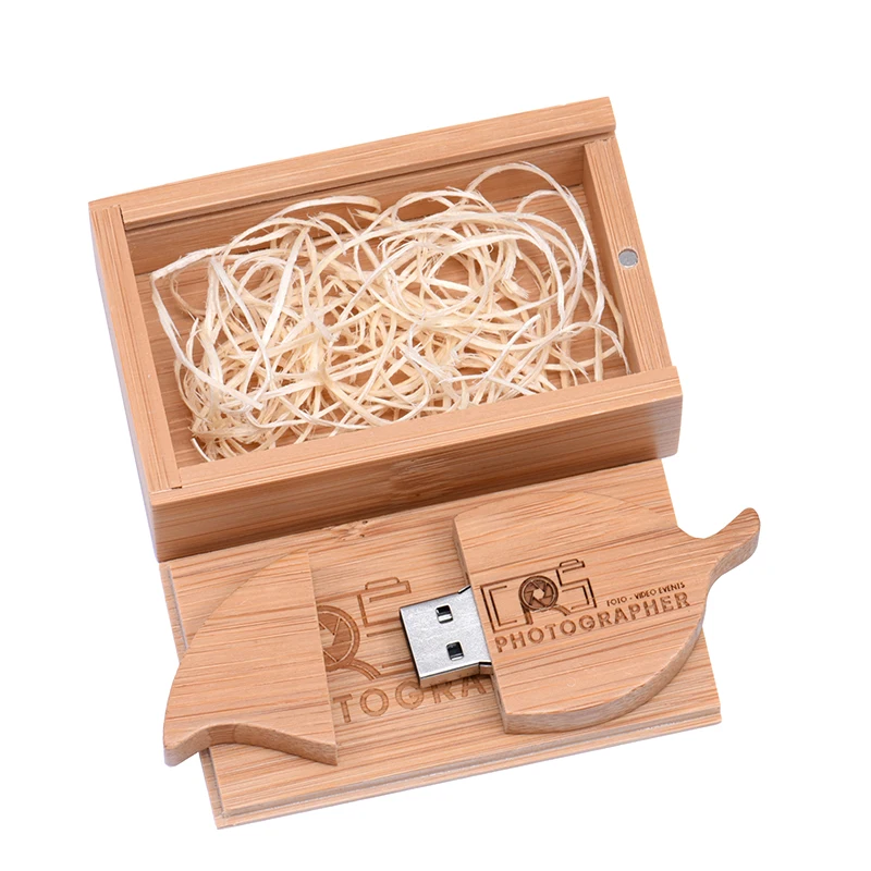 

USB-флеш-накопитель в деревянной коробке, 32-128 ГБ, 4 Гб