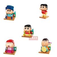 anime crayon shin chan figures building blocks brick japanese figure kawaii dolls gifts for children toys presents