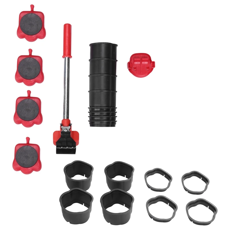 

13 Pieces Of Furniture Moving Tool Set Heavy Object Moving Tool Roller Heightening Pad Moving Tool Set