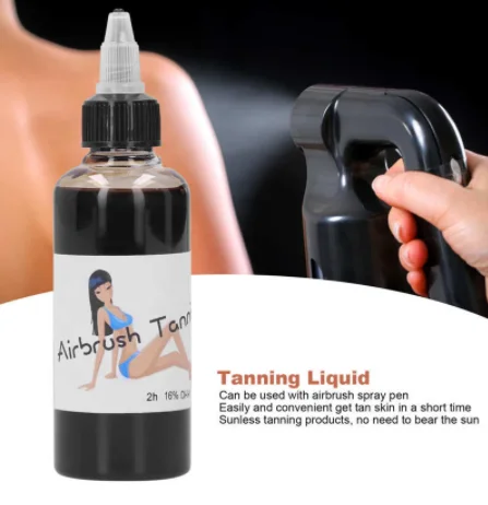 Professional Sunless Self Tanning Pigment Face Body Skin Tanning Liquid Airbrush Tanning Beauty Tanning Ink Pigment Skin Care