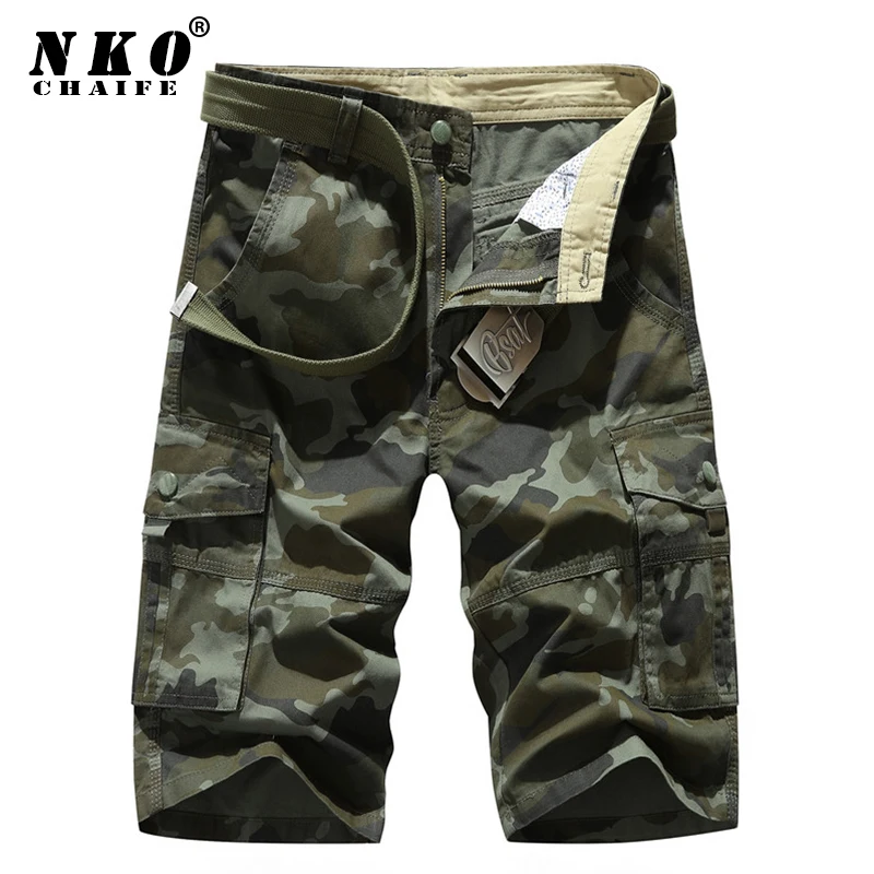 Мужские летние камуфляжные шорты в стиле милитари уличные дышащие повседневные