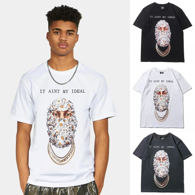 Новинка 2022ss футболка с коротким рукавом портретным принтом Ih Nom Uh Nit для мужчин и