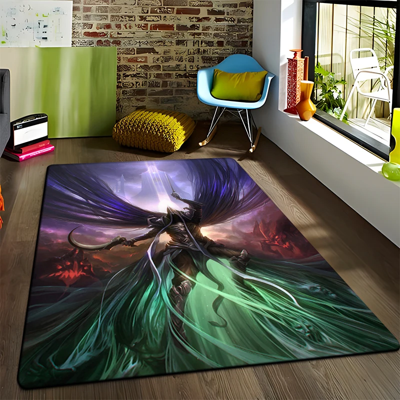 Hot Game Diablo Art Printed Carpet for Living Room Large Coffee Rug Table Mat Home Decoration Mats Boho Rugs Dropshipping