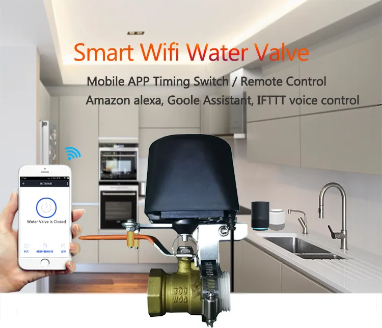 

Zigbee Automation Skits Wifi Tuya Countdown Timer Zigbee Gas Valve Water Valve Water Gas Leakage Smart House Assistant Smart