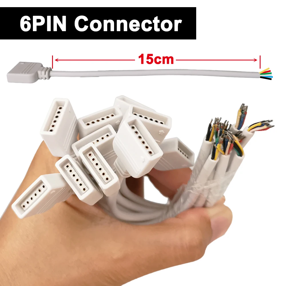 Удлинительный кабель для светодиодной ленты WS2812 5050 RGB RGBW 15 см 3 контакта 4 5