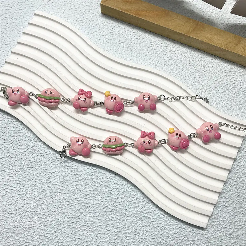 

Браслет Kirbys милые аксессуары Аниме милый женский креативный мультяшный подарок для девочки на день рождения