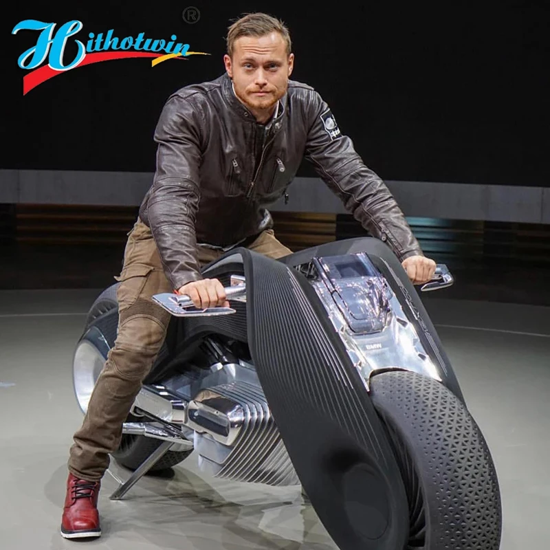 Мотоциклетные штаны корова брюки мужские джинсы на молнии защитное снаряжение