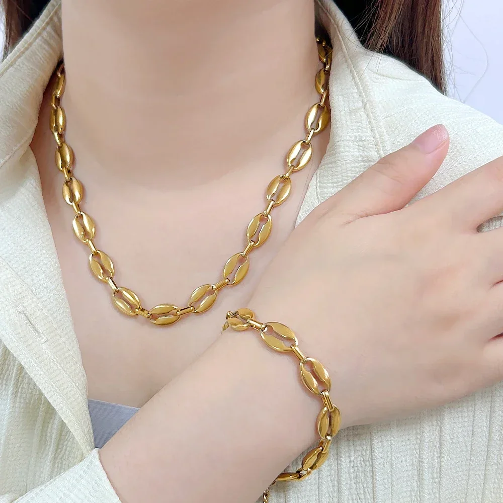 Минималистичное ожерелье из нержавеющей стали 304L высокое качество Регулируемая