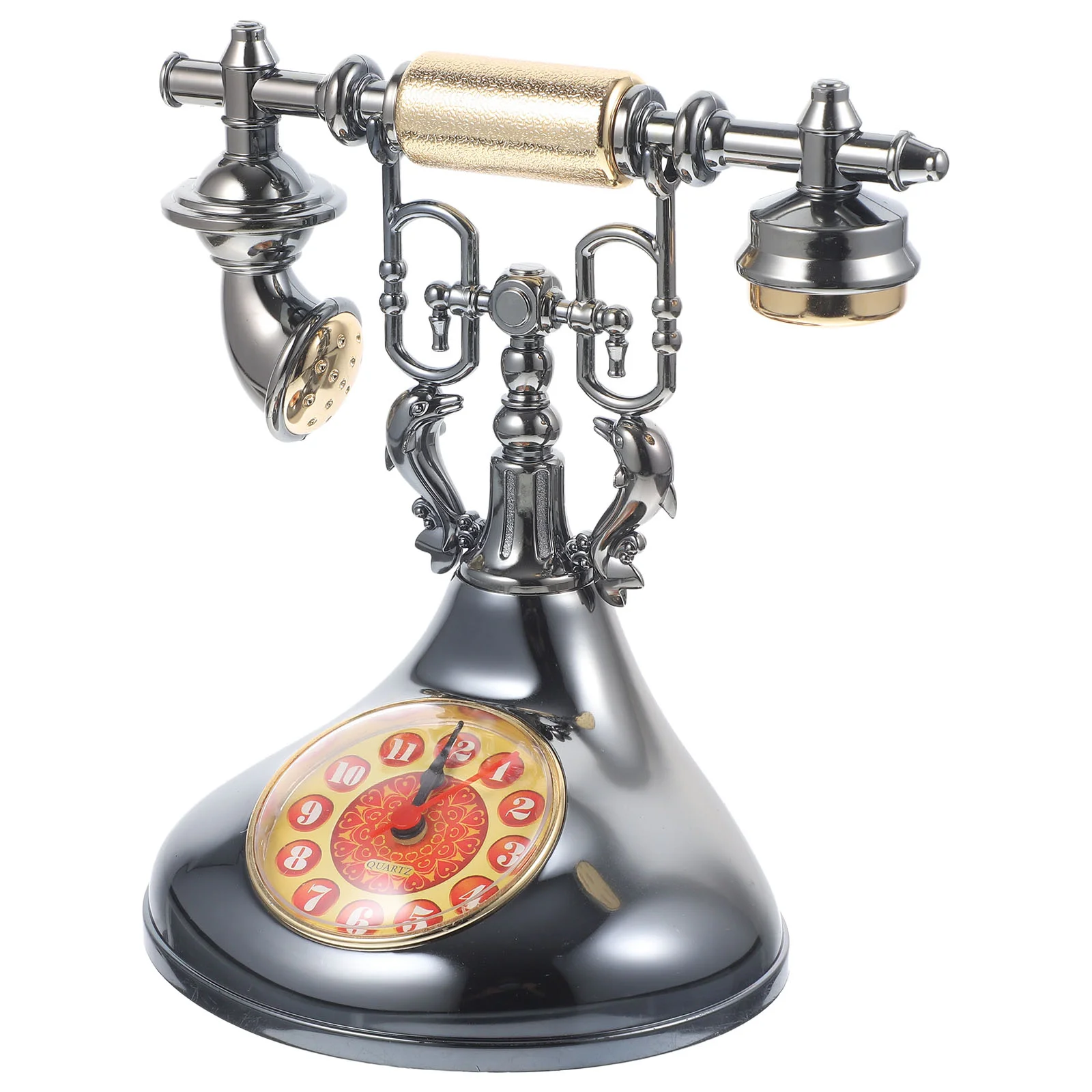 

Classic Vintage Old Fashion Telephone Retro Telephones European Resin Rotary Dialing Telephone Decoration