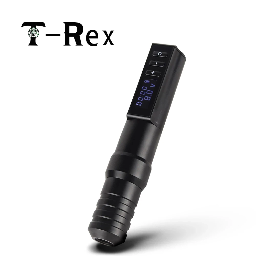 T-Rex Professional Wireless Tattoo Machine Pen with Portable Power Coreless Motor Digital LED Display For Body Art
