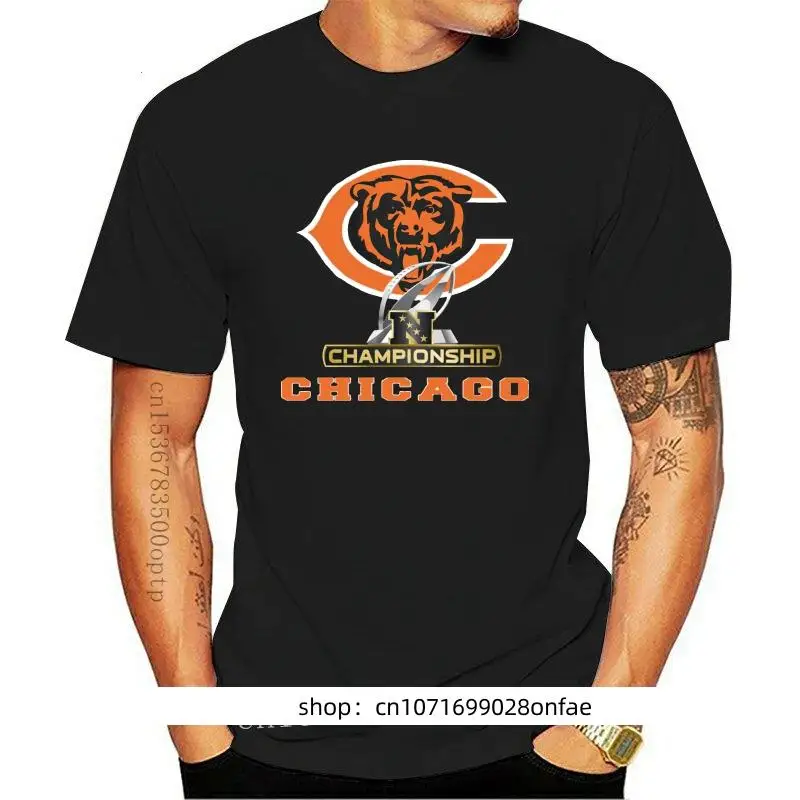 

Новая Nfc футболка команды North Chicago Bear, черная, темно-синяя, для мужчин и женщин, размер S-3Xl, свободная футболка размера