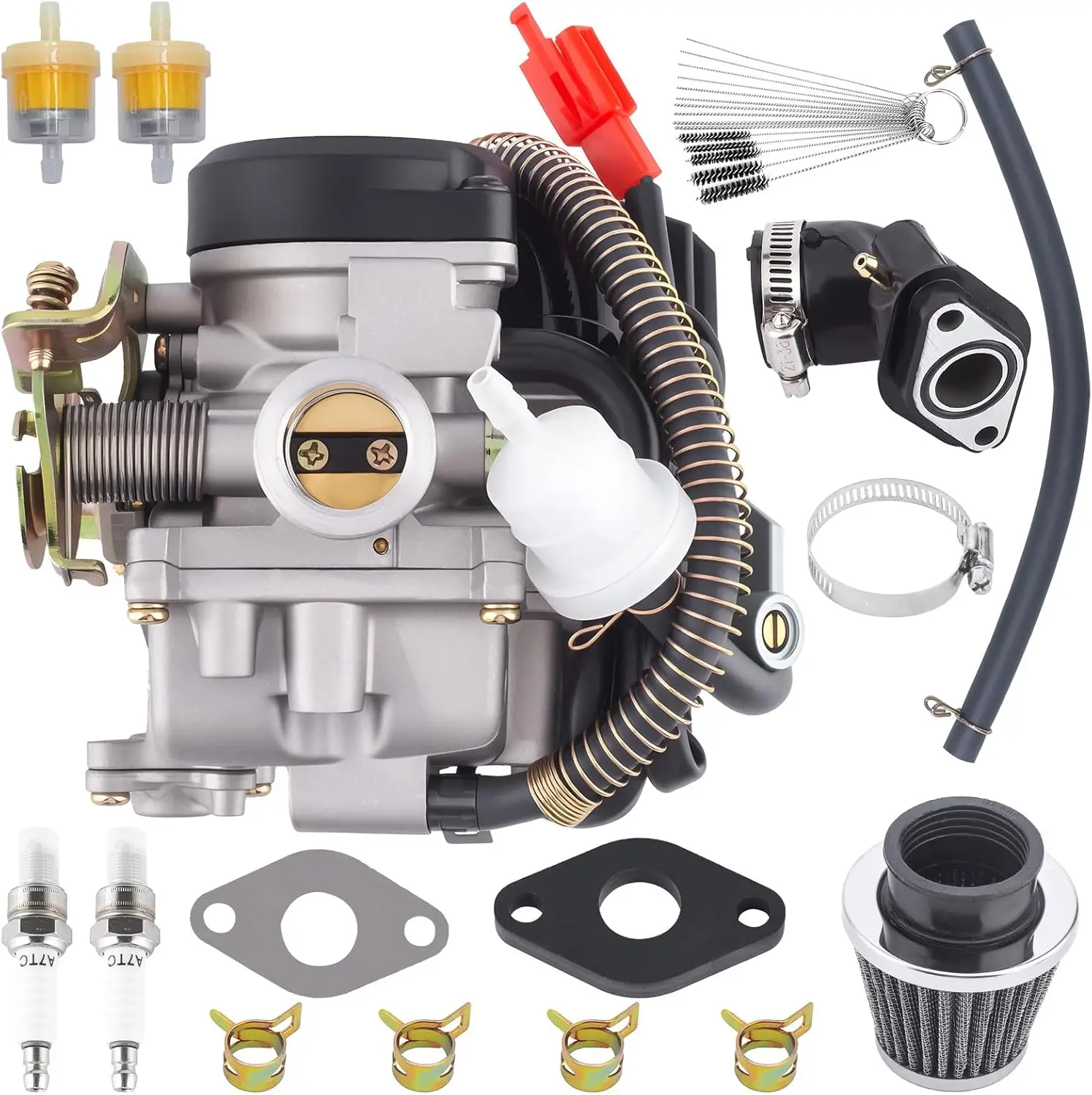 Фото Карбюратор GY6 50Cc PD18J, комплект карбюратора, совместимый с Tao Tao 49Cc 50 ATM50 Pony VI №1